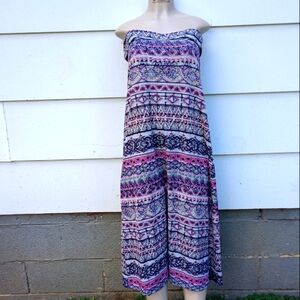 Tribal Print Tube Dress